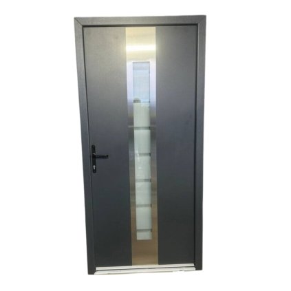 Vchodové plastové dveře 11 WDS 70mm, 100x210 cm, levé