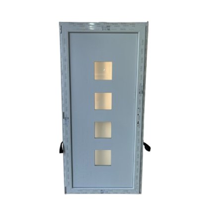 Vedlejší vchodové plastové dveře Olimpia (60mm), 100x210 cm, levé