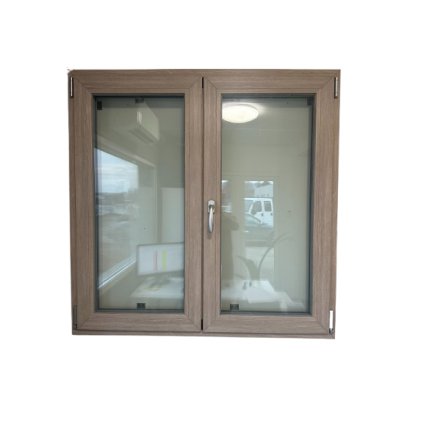 Dvoukřídlé plastové okno WDS 76 MD Pro, 1200x1200 mm, Antracit / Bílé,  trojsklo, pravé