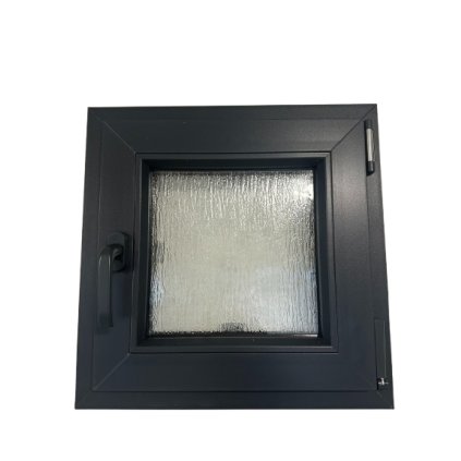 Sklepní pískové plastové okno WDS 76 AD Pro, 500x500mm, pravé