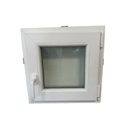 Sklepní bílé plastové okno WDS(70mm), 500x500mm, pravé