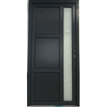 Vedlejší vchodové plastové dveře Proline  (70mm), 98x204 cm, pravé