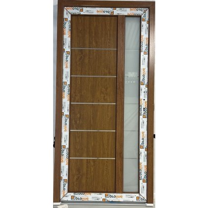 Vedlejší vchodové plastové dveře Proline  (70mm), 98x204 cm, pravé