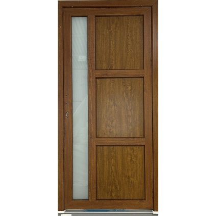 Vedlejší vchodové plastové dveře Proline  (70mm), 98x204 cm, levé