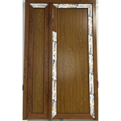 Vedlejší vchodové plastové dveře Proline  (70mm), dvoukřídlé, 120x200 cm, levé