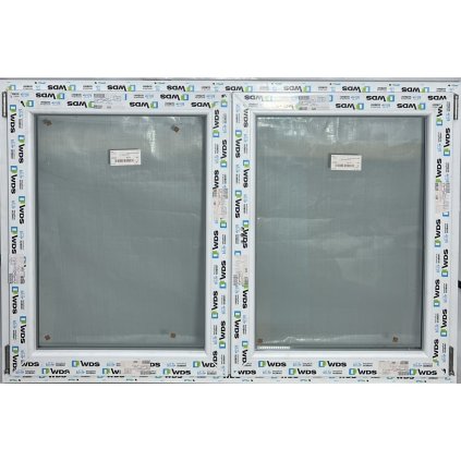 Dvoukřídlé plastové okno WDS 70, 1500x1000mm, levé