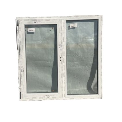 Dvoukřídlé plastové okno 60, 1200x1200mm, levé