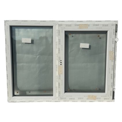 Dvoukřídlé plastové okno 60, 1200x900mm, pravé