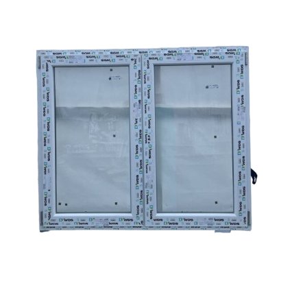 Dvoukřídlé plastové okno WDS 70, 1400x1200mm, pravé