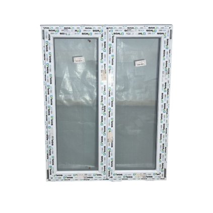 Dvoukřídlé plastové okno WDS 70, 1200x1500mm, levé