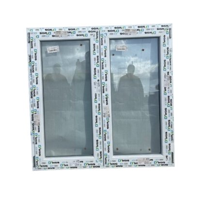 Dvoukřídlé plastové okno WDS 70, 1200x1200mm, levé