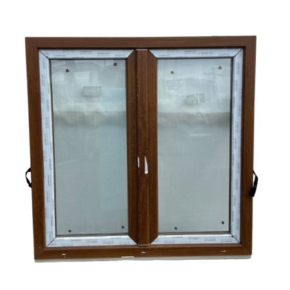 Dvoukřídlé plastové okno 70, 1200x1200 mm, pravé