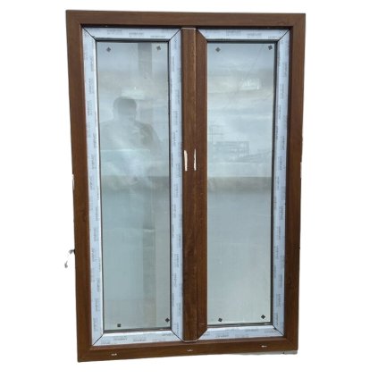 Dvoukřídlé plastové okno 70, 1000x1500 mm, pravé