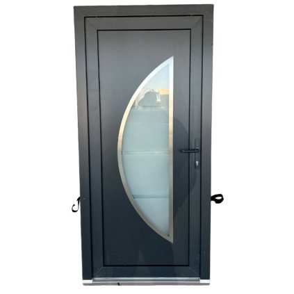 Vchodové plastové dveře WDS AD 76 STANDART 100x210 cm, pravé