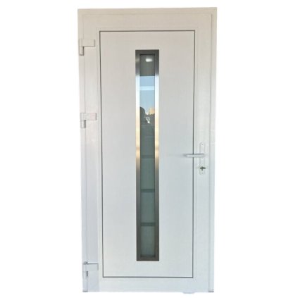Vchodové plastové dveře WDS AD 76 STANDART 100x210 cm, levé