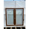 Dvoukřídlé plastové okno 70, 1200x1200 mm, pravé