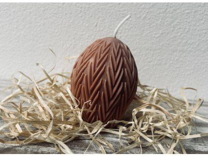 vajíčko vzor "hnědá"