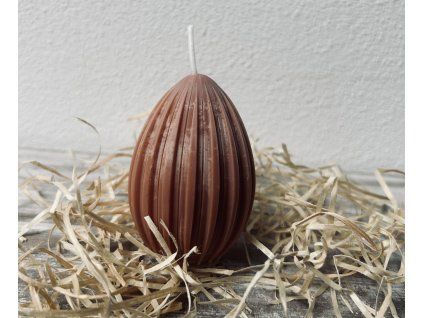 vajíčko rovný vzor "hnědá"