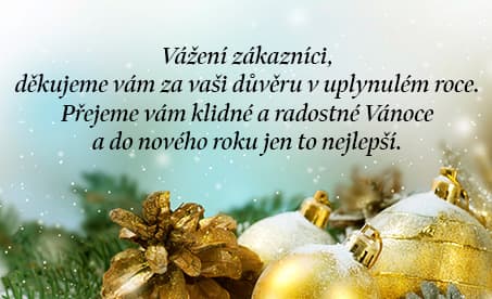 banner k vánocům poděkování