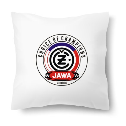 Polštářek s motivem JAWA ČZ Choice of Champions 40 × 40 cm