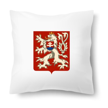 Polštářek s motivem Československý státní znak 40 × 40 cm