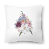 Polštářek s motivem Květinová kytice 40 × 40 cm