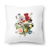 Polštářek s motivem Luční květy 40 × 40 cm