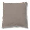 Povlak na polštář 40 x 40 cm bavlněný světle hnědý