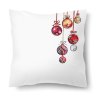 Polštářek s motivem Vánoční ozdoby 40 × 40 cm