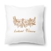 Polštářek s motivem Krásné Vánoce zlatý motiv 40 × 40 cm