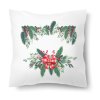 Polštářek s motivem Vánoční dekorace s mašlí 40 × 40 cm