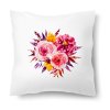 Polštářek s motivem Akvarelové květiny 40 × 40 cm