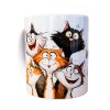Hrneček s motivem koček a textem 300 ml