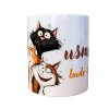Hrneček s motivem koček a textem 300 ml