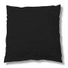 Povlak na polštář 40 x 40 cm bavlněný černý
