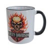 Hrneček Harley-Davidson Skull Flames – keramický, 330 ml