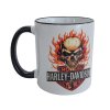 Hrneček Harley-Davidson Skull Flames – keramický, 330 ml