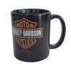 Hrnek Harley-Davidson  s logem a motocyklem – keramický, 330 ml