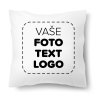 Polštářek s vlastním potiskem 30 × 30 cm bílý
