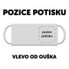 Hrneček s vlastním potiskem 300 ml světle zelený lem a ouško  Možnost dárkového pytlíku s vlastním potiskem