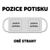 Hrneček s vlastním potiskem 300 ml tmavě modrý lem a ouško  Možnost dárkového pytlíku s vlastním potiskem