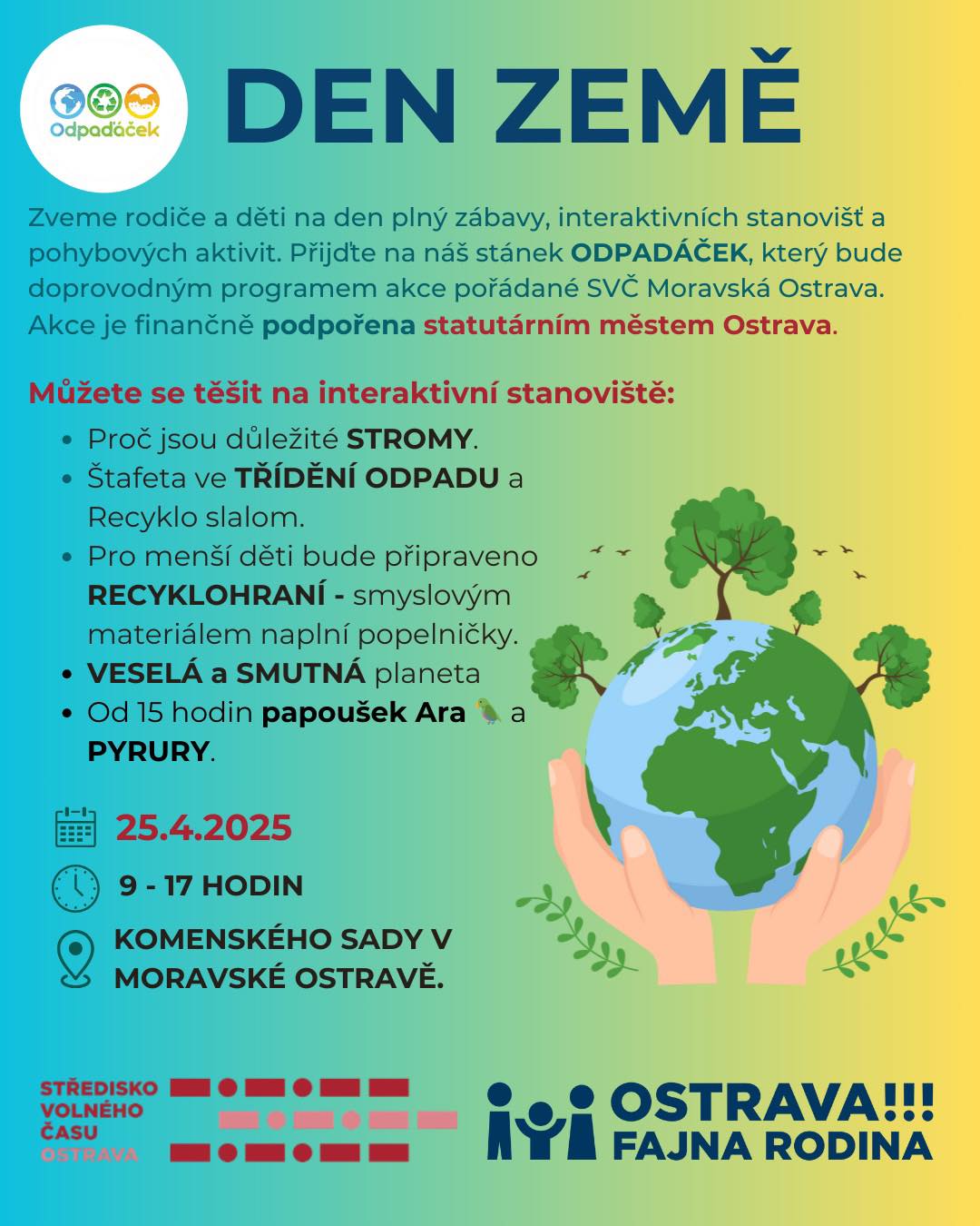 Den Země 25.4.2025 Komenského sady