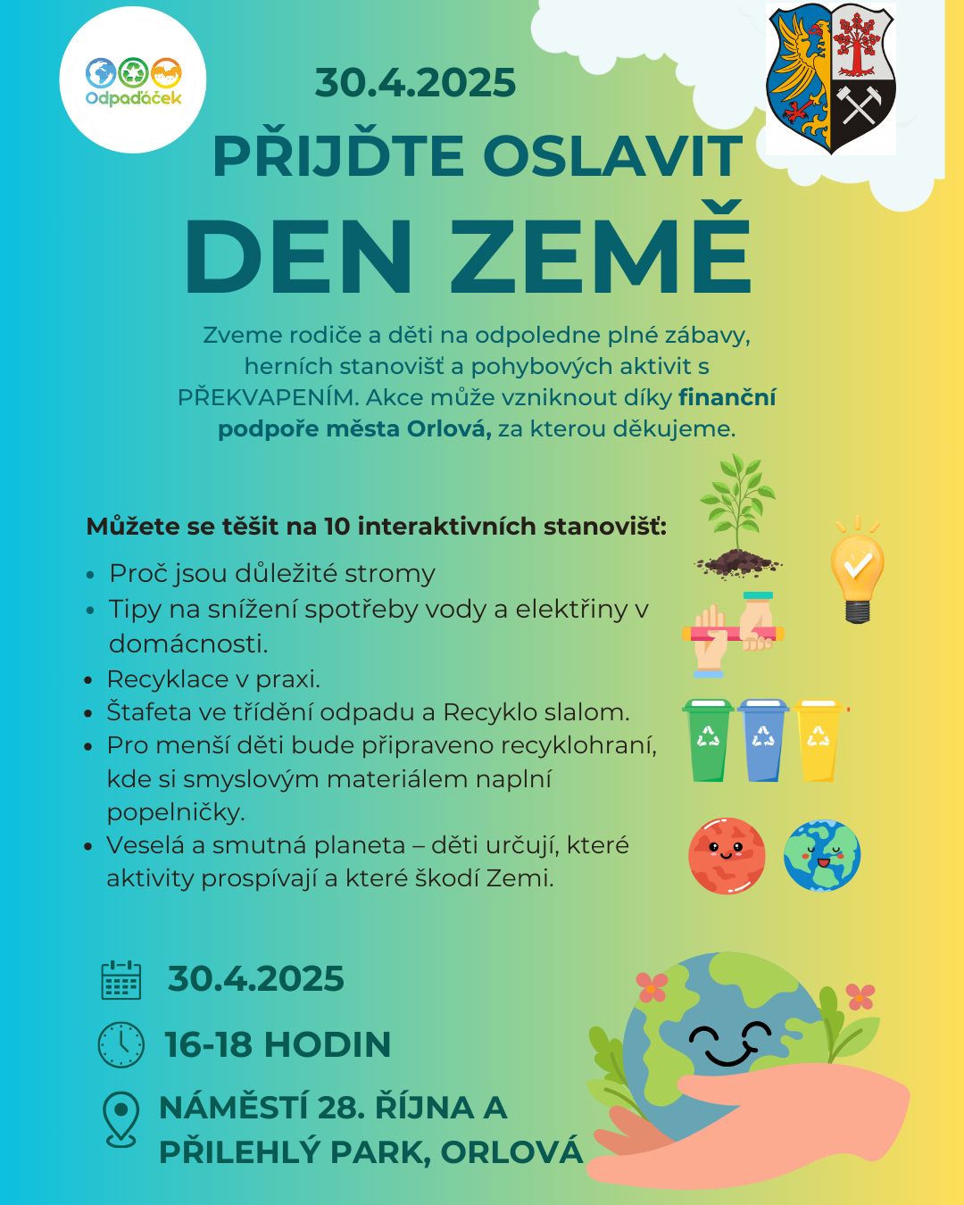 Oslava Dne Země v Orlové 30.4.2025