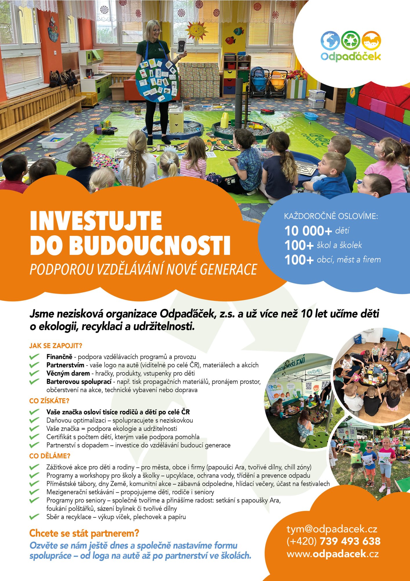 Staňte se součástí projektu, který má smysl. Buďte našim partnerem