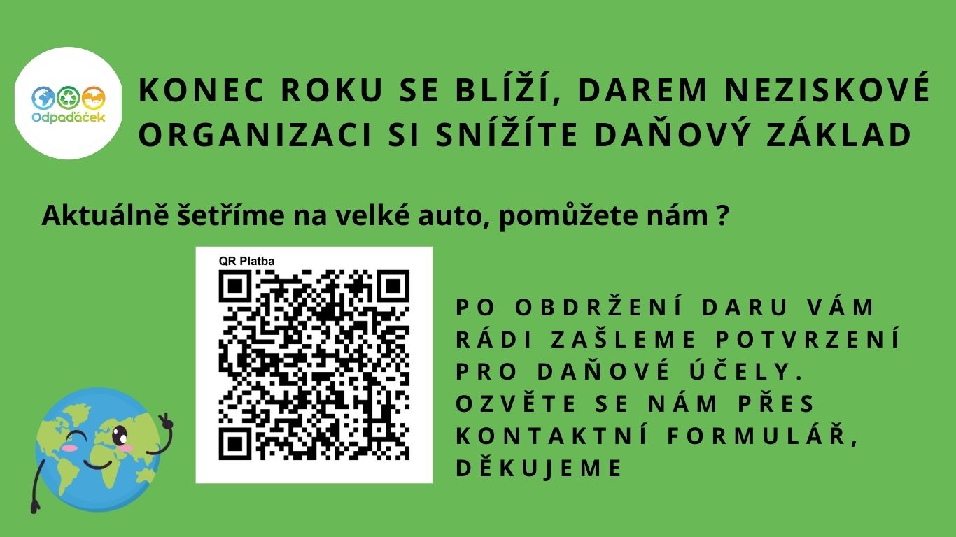 Optimalizujte si svůj daňový základ darem Odpaďáčkovi