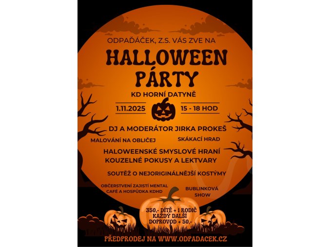 Orange And Black Simple Halloween Party Poster (3)