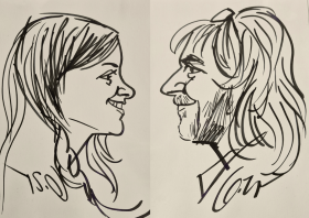                                     Iveta Panýrková a Josef Brodníček
                            