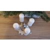 Adventní svícen – čtyři andělé  Dřevěný svícen z topolové překližky + dárek + vánoční dekorace + adventní svícen + andělský motiv