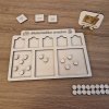 Montessori matematická pomůcka – Dřevěné tabulky pro sčítání a odčítání  Montessori, matematika, čísla, sčítání, odčítání, školka, děti, výuková hra, učení hrou