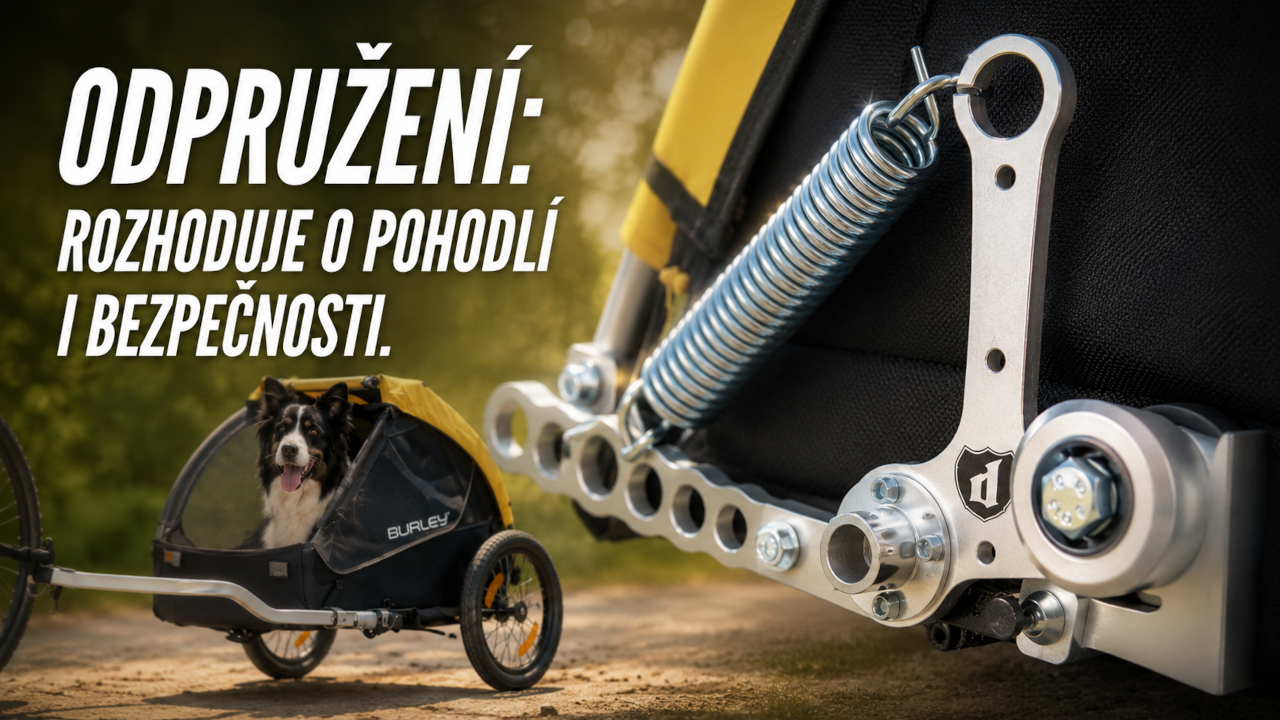Odpružení psího vozíku: rozhoduje o pohodlí i bezpečnosti
